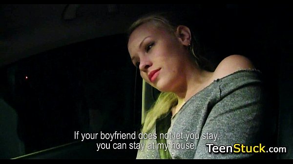 shy blonde in my car_ready to_give handjob