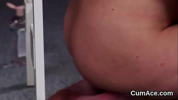 Unusual_model gets jizz shot on her face gulping all the jizz