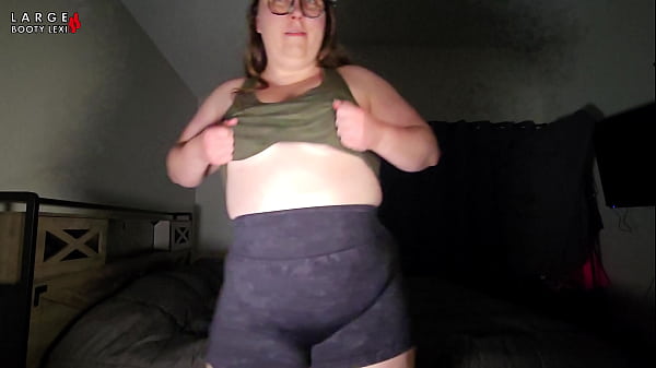 Sports bra try on boob bounce tests naked twerk tease 4k landscape 