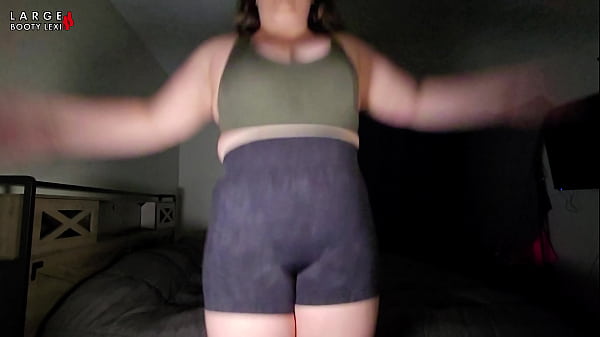 Sports bra try on boob bounce tests naked twerk tease 4k landscape 