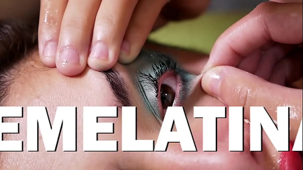 Big ass latina babe gets cum in her eye and gives a great pukejob
