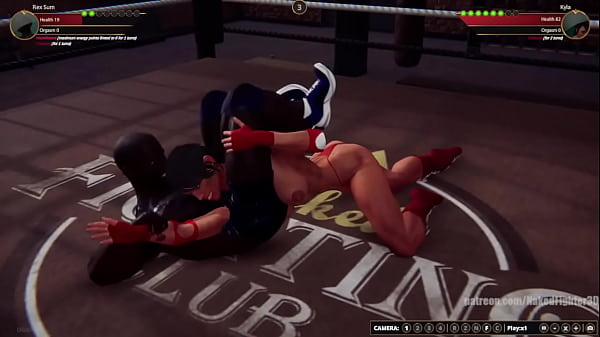 Rex Sum VS Kyla Naked_Fighter_3D