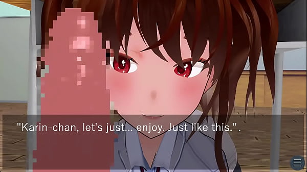 Karin_under the desk in a school blazer Love Lick you_with my_mouth