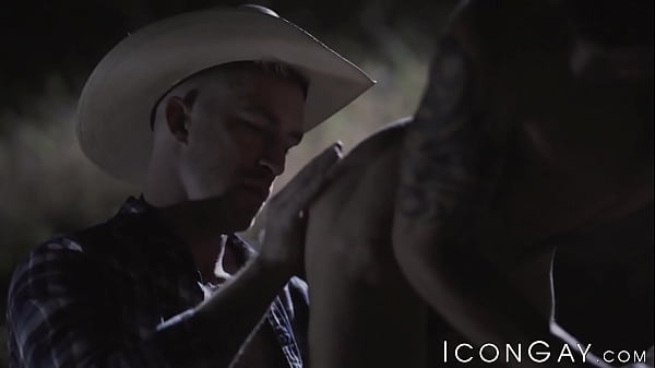 Cock Hungry Jock Casey Everett Deepthroats Big Dick Muscle Cowboy Nick Fitt In The Woods Before Having His Ass Rimmed And Ready For Bareback Pounding. thumbnail