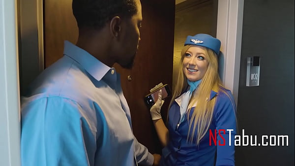 Blonde_Air Hostess Fucks RandomBlack Dude In AMotel