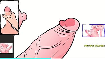 Trans Futa Anime Girl with Super Massive Erect Dick - Standing Pose Close Up Torso View Holding Giant Cock - 10 Min Female Voice JOI