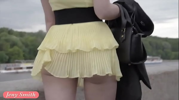 Play MP4 - Jeny Smith public flasher shares great upskirt views on the streets