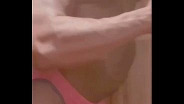 Black Muscle Flex Show Delivered to an Old Dub House Backdrop Rythmn 