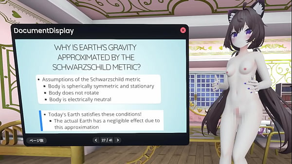 Naked vtuber lecture relativity in ~ how do satellites measure the location of smartphone ~