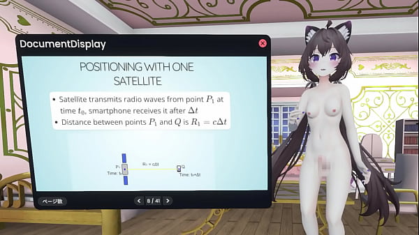 Naked vtuber lecture relativity in ~ how do satellites measure the location of smartphone ~ 