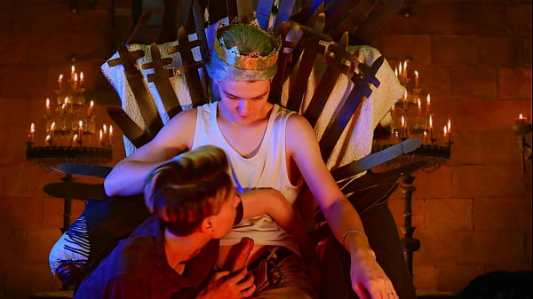 King Targaryen and his servant. From the series Game of Thrones 