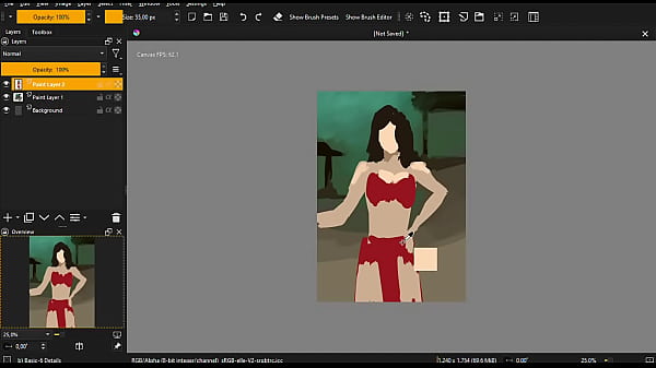 Sketchy painting test video 