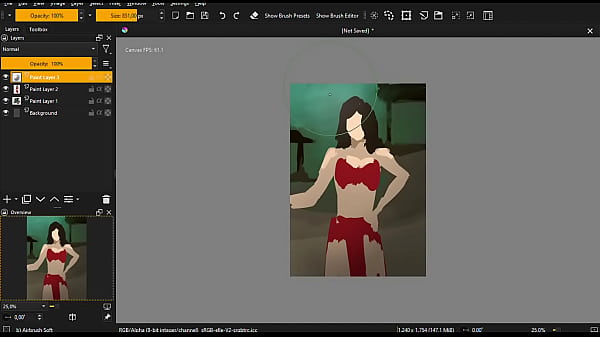 Sketchy painting test video