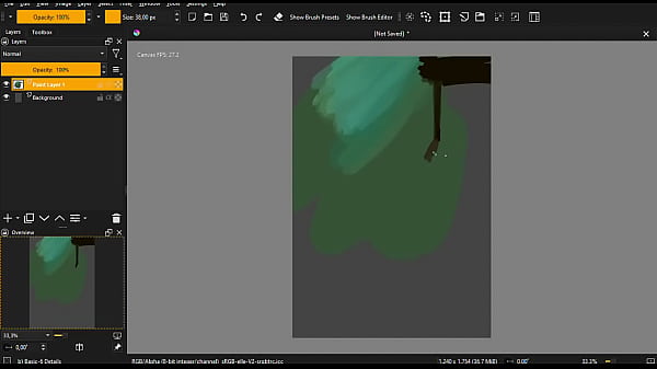 Sketchy painting test video 