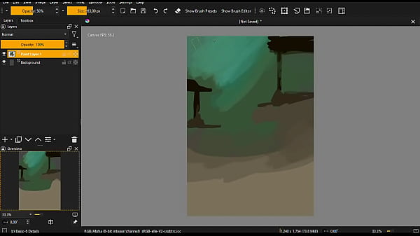 Sketchy painting test video 