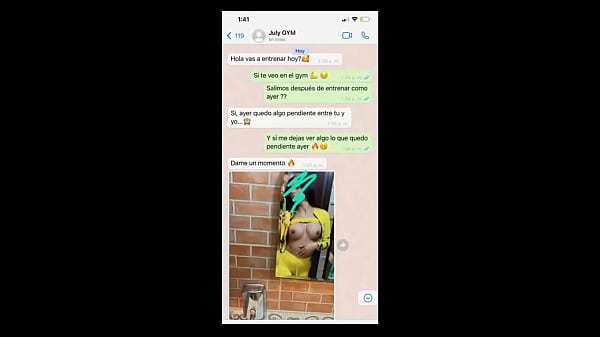 CULONA DEL GYM ME ENVIA FOTOS DESNUDA POR WHATSAPP Y COJEMOS LUEGO IR AL GIMNASIO 