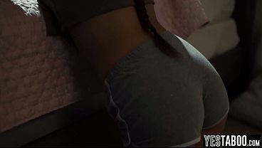 Horny mature priest anal fucks a petite innocent teen to purify her 