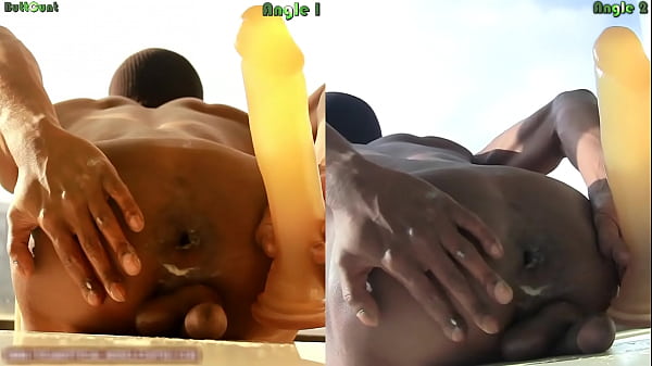 Huge Dildo Gaping My Asshole In The Sun 