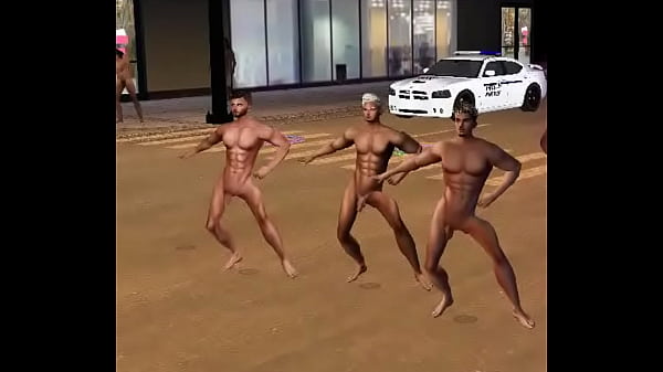 Dancing naked in the street 