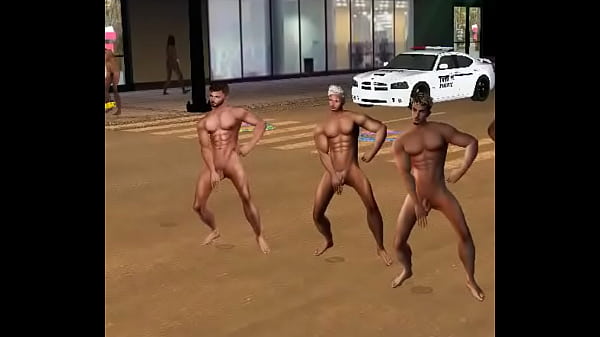 Dancing naked in the street 