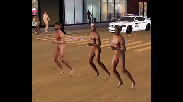 Dancing naked in the street 