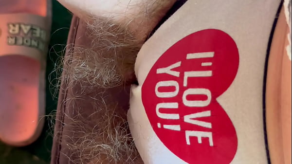 Feet And Hairy Bush In Cute Panties Closeup thumbnail