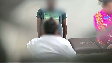 Doctor having fantasy in clinic 