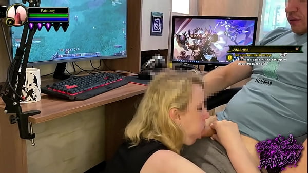I Fuck My Girlfriend In The Mouth And Cum In Her Mouth While Playing Wow On thumbnail
