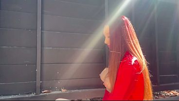 European Stepmom Artemisia Love showing her perfect boobs for you outdoor 