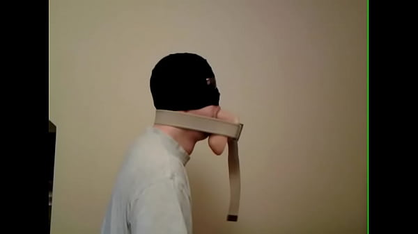 Throat training with big dildo 