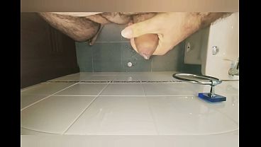 The Art Of Cumshot. Slow Cumming In The Toilet. thumbnail