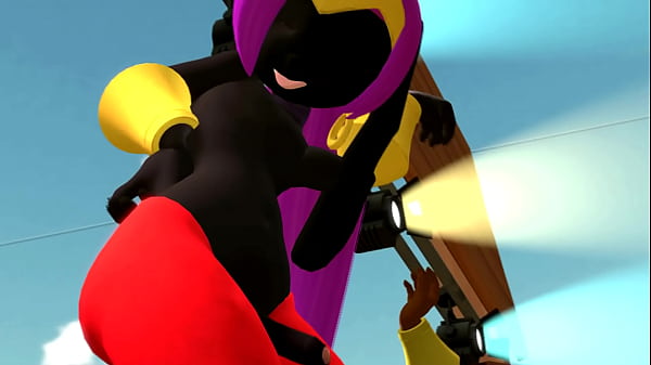 Two Doggos cosplays as Shantae 