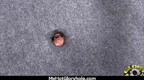 Ebony teen shows off her blowjob skills at gloryhole 12 