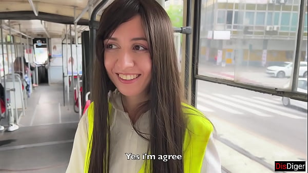 Bus conductor changes her life for the better and fucks a stranger