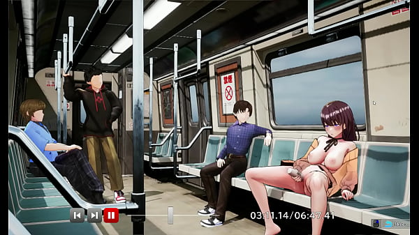 Nodoka - Exibicionismo no vag&atilde;o de trem 