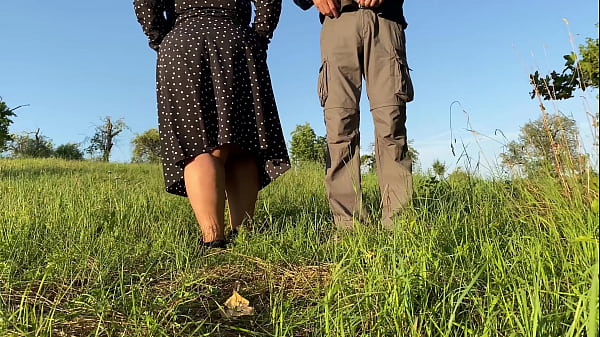 Play MP4 - Golden Hot Stream From Fat MILF's Cunt Doggy Style Outdoors