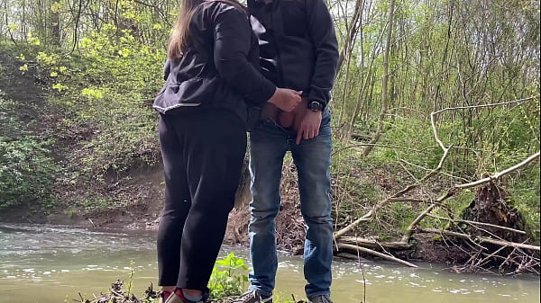 Play MP4 - Sexy Horny Fat Stranger with a Gorgeous Ass at the Lakeside Jerking My Cock