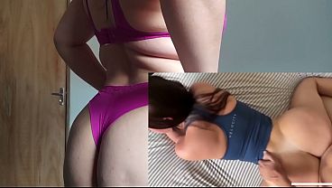 Brunette big asw fucked hard after gim sesion 
