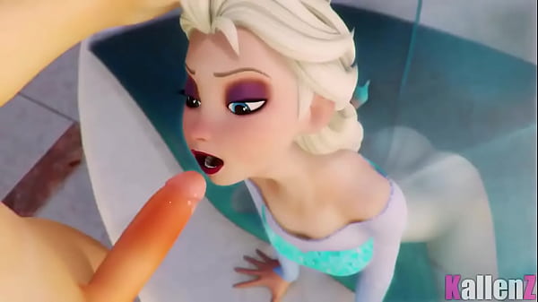 Frozen Elsa blowjob 3D