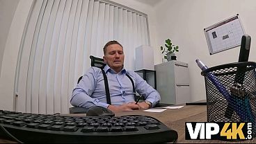 VIP4K. Sex on the Office is the way to get a Loan approved 