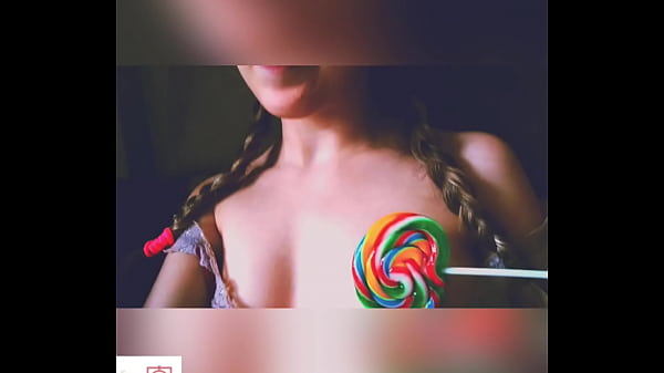 Play MP4 - Little nymph teasing you with a lollipop