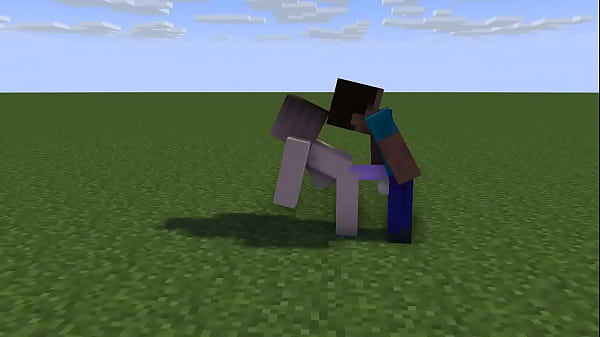 Minecraft Girl gets fucked by steve frombehind