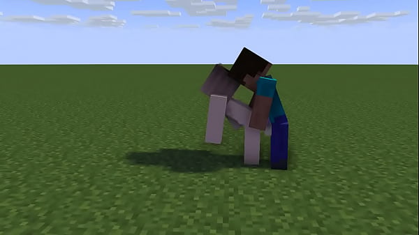 Minecraft Girl gets fucked by steve from behind