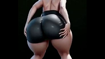 Cute Police Officer Dance And Bounce Ass, Ai Animation thumbnail
