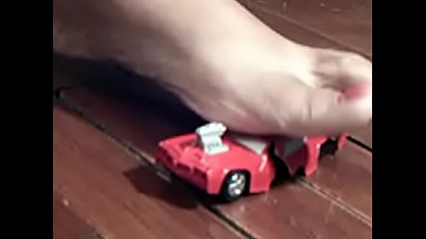 Sexy Red Small Car Crush 