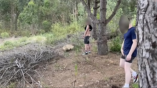 Play MP4 - Amateur horny twink cruising for sex in the woods founds a nice big cock to suck and they both cum
