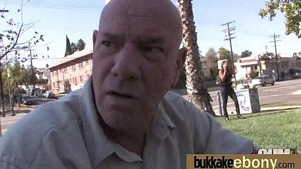 Ebony gets group cumshots 15 