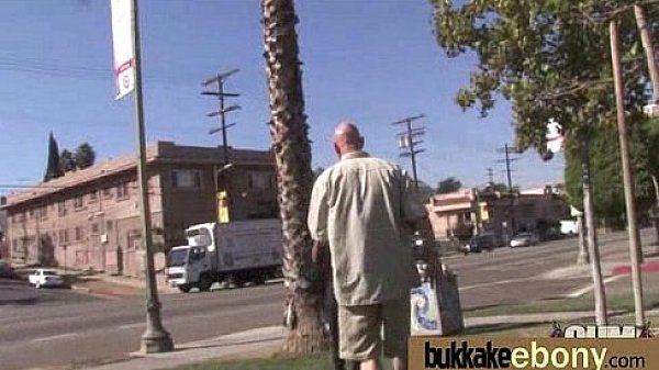 Ebony gets group cumshots 15 