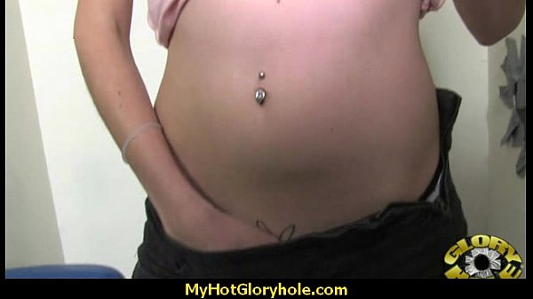 Horny_ebony suck the juice from big white gloryhole 29