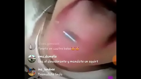 Liz tocándose envivo parte 2